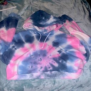 Tie dye crop sweater